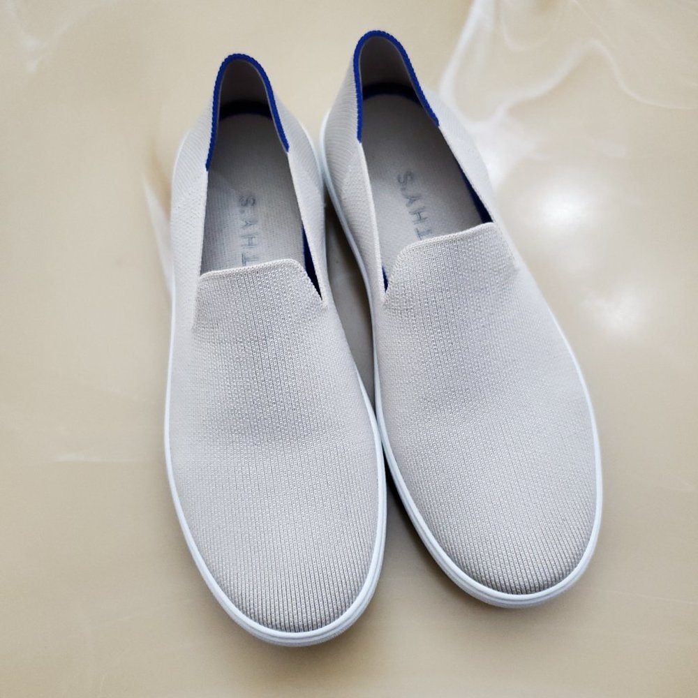 Rothy's The Original Slip On Sneaker in Sand - Picture 2 of 15